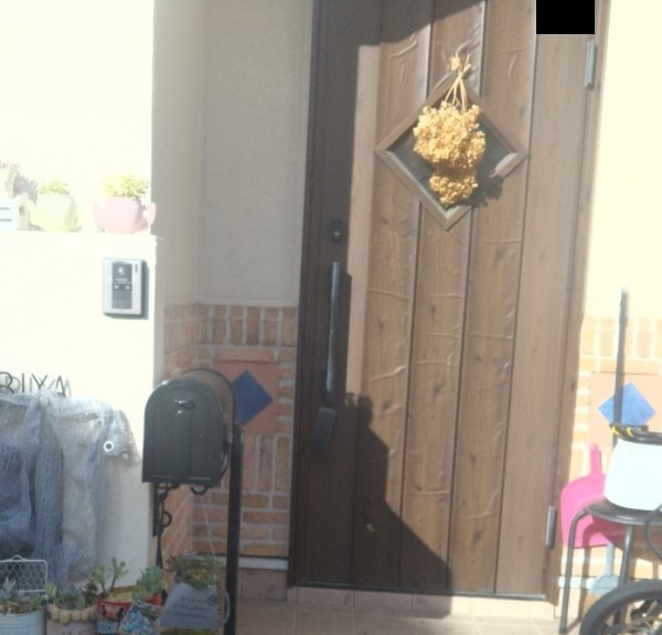 平板脱着工事　玄関